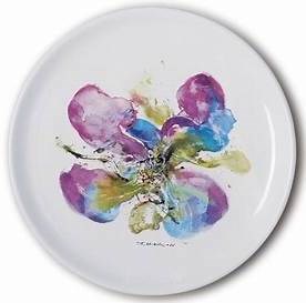 趙無極-限量蘭花瓷盤 