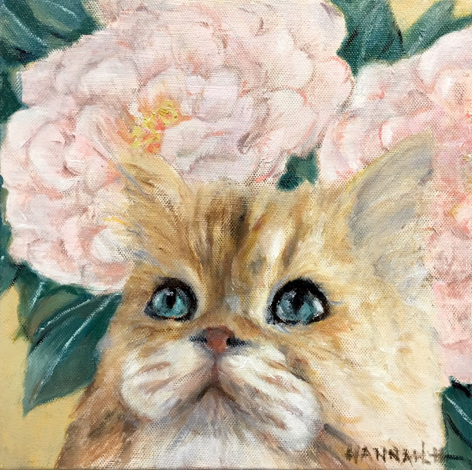 許雅雯油畫作品  20X20CM