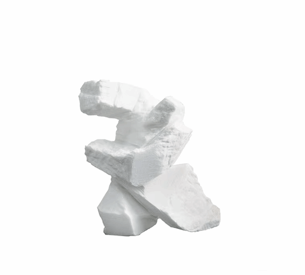 太極係列二 漢白玉石雕 23X15X28CM