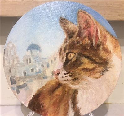 許雅雯油畫作品20X20CM