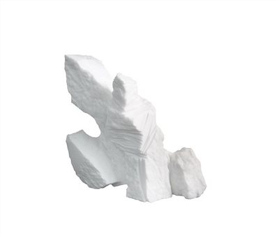 太極係列一 漢白玉石雕28X12X25CM