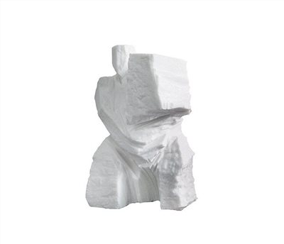 太極係列五 漢白玉石雕28X15X29CM